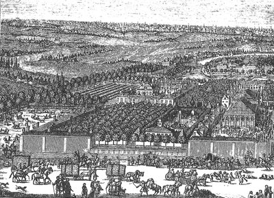 Quartiere tedesco Nemetskaya sloboda a Mosca, 1705 da Schoonebeek
