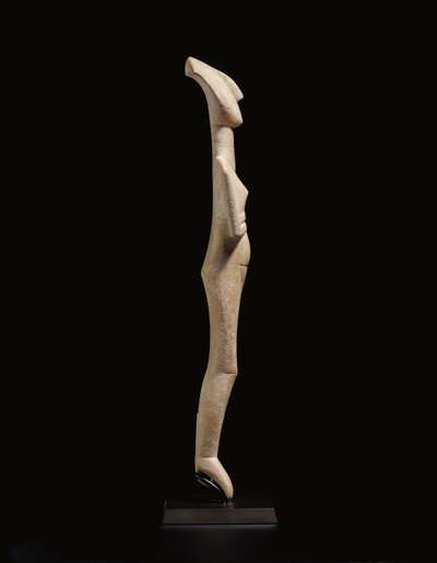 Figura femminile reclinata cicladica, pezzo del Maestro Schuster, Prima Età Cicladica II, c.2400 a.C. da Schuster Master