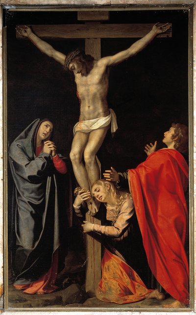 Crocifissione con la Vergine, Santa Maria Maddalena, San Giovanni Evangelista da Scipione Pulzone