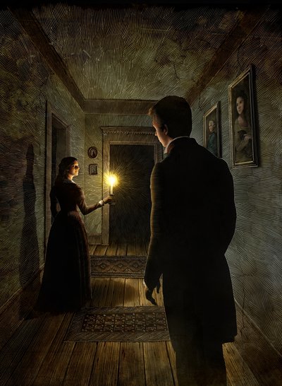 Great Expectations, 2012 (tavola a graffio, colorata in digitale) da Scott McKowen