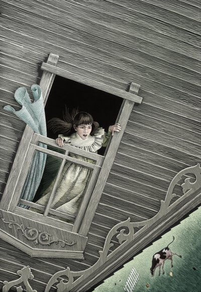 Il meraviglioso mago di Oz, 2005 (tavola a graffio, colorata in digitale) da Scott McKowen