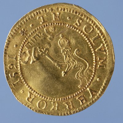 4 sterline scozzesi (pezzo del cappello) di Giacomo I, zecca di Edimburgo, 1591 (retro) da Scottish School