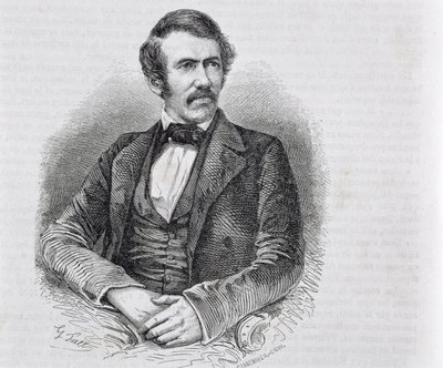 David Livingstone (1813-1873) inciso da S. Pannemaker da Scottish School