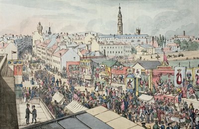 Disegno della Fiera di Glasgow, da The Glasgow Looking Glass, 1825 da Scottish School