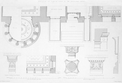Dettagli esterni e interni di Holmwood, Glasgow da Scottish School