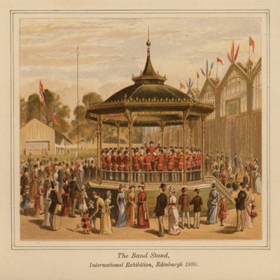 Il Padiglione della Banda, Esposizione Internazionale, Edimburgo da Scottish School
