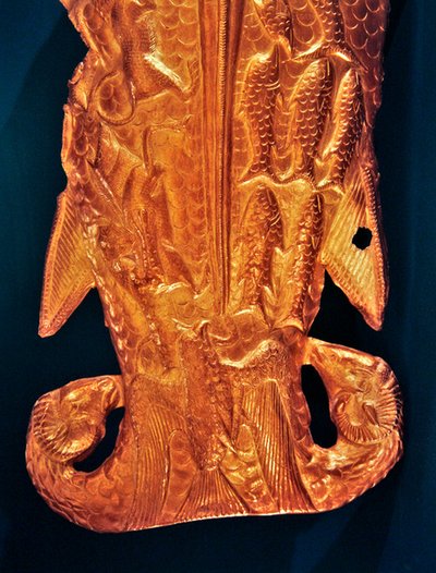Coda di pesce (elettrum) (dettaglio) da Scythian