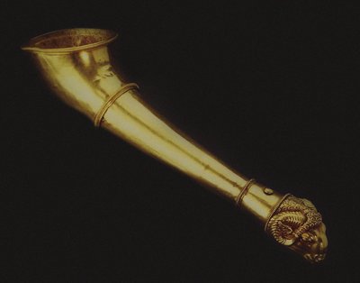 Rhyton corno potorio terminante in una testa di ariete, metà del V sec. a.C. da Scythian Art.
