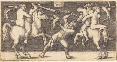 Battaglia di tre uomini da Sebald Beham