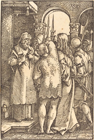Cristo davanti a Caifa da Sebald Beham
