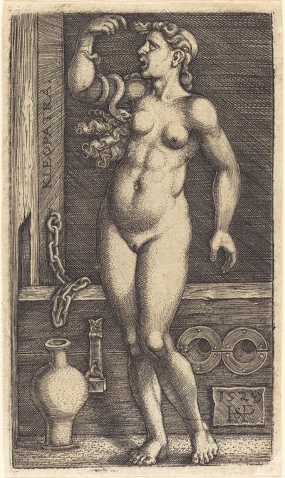 Cleopatra in piedi da Sebald Beham