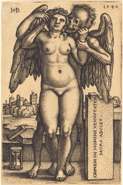 La morte e la donna nuda in piedi da Sebald Beham