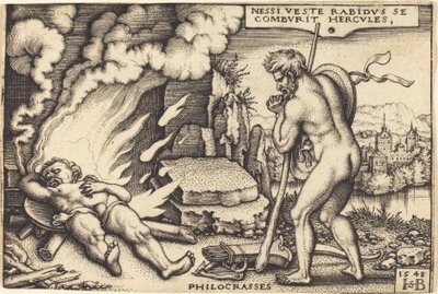 La morte di Ercole da Sebald Beham