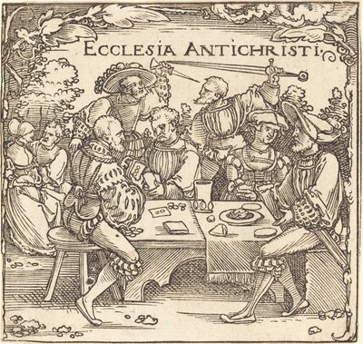 Ecclesia Antichristi da Sebald Beham