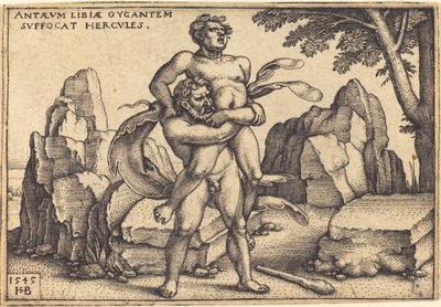 Ercole Uccide Antaeus da Sebald Beham