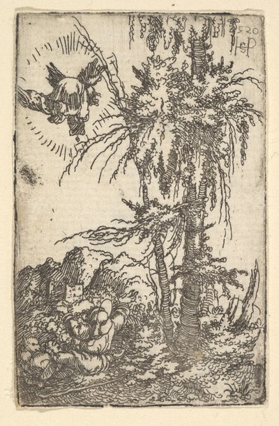 Gioacchino riceve la promessa della nascita della Vergine, 1520 da Sebald Beham