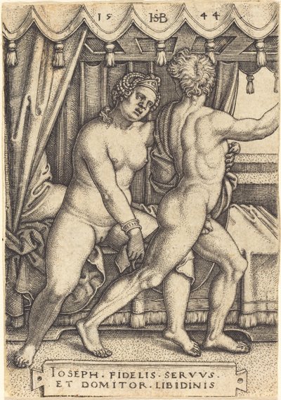 Giuseppe e la moglie di Potifar da Sebald Beham