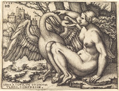 Leda e il cigno da Sebald Beham