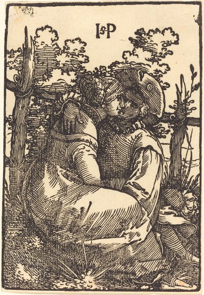 Amanti Vicino a una Recinzione da Sebald Beham