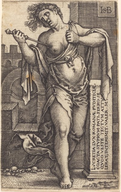 Lucrezia in piedi da Sebald Beham