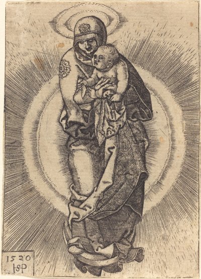 Madonna sulla mezzaluna da Sebald Beham
