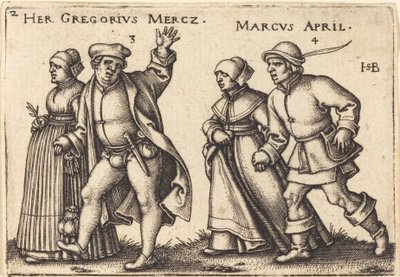 Marzo e Aprile da Sebald Beham