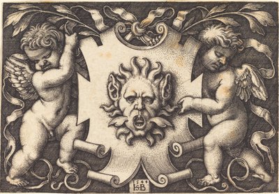 Maschera Tenuta da Due Genii da Sebald Beham