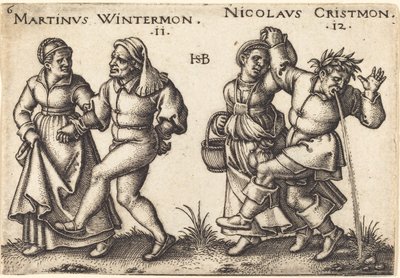Novembre e Dicembre da Sebald Beham