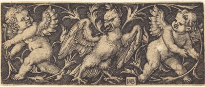 Ornamento con Aquila e Due Genii da Sebald Beham