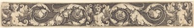 Ornamento con una figura maschile e due femminili da Sebald Beham