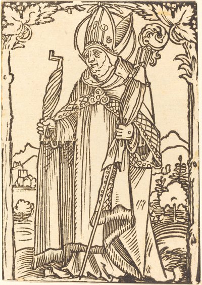 San Erasmo come vescovo da Sebald Beham