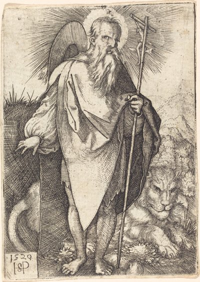 San Girolamo in piedi da Sebald Beham