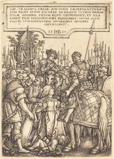 Il giudizio di Traiano da Sebald Beham