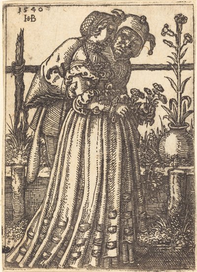 La dama e il folle da Sebald Beham