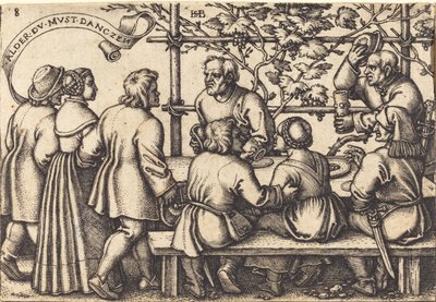 Il banchetto del contadino da Sebald Beham