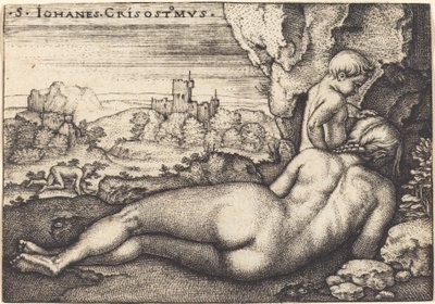 La penitenza di San Giovanni Crisostomo da Sebald Beham
