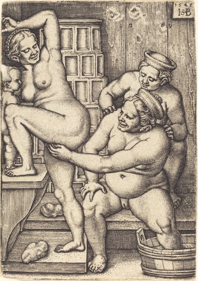 Tre donne che fanno il bagno da Sebald Beham