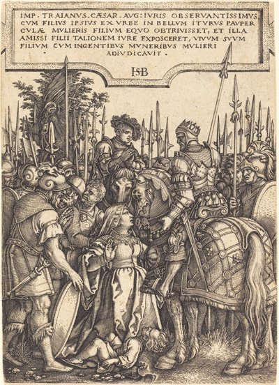 La giustizia di Traiano da Sebald Beham