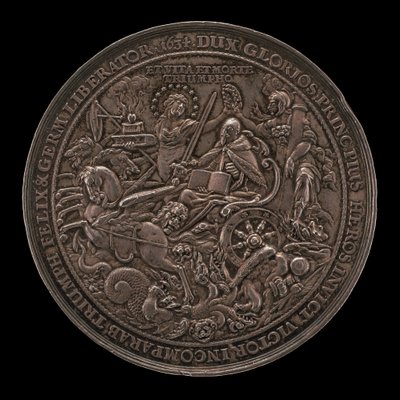 Trionfo del re Gustavo Adolfo [retro], 1634 da Sebastian Dadler
