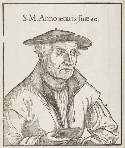 Cosmographia, retro della pagina del titolo, 1544 da Sebastian Munster