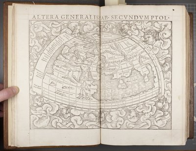 Globo, da Cosmographia, 1544 da Sebastian Munster