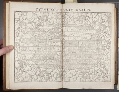 Globo, da Cosmographia, 1544 da Sebastian Munster