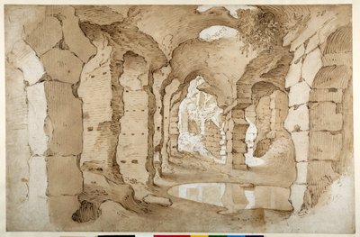 Dentro le rovine del Colosseo da Sebastian Vrancx