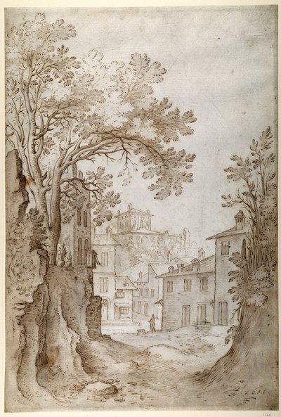 Veduta del Palazzo del Quirinale da Sebastian Vrancx