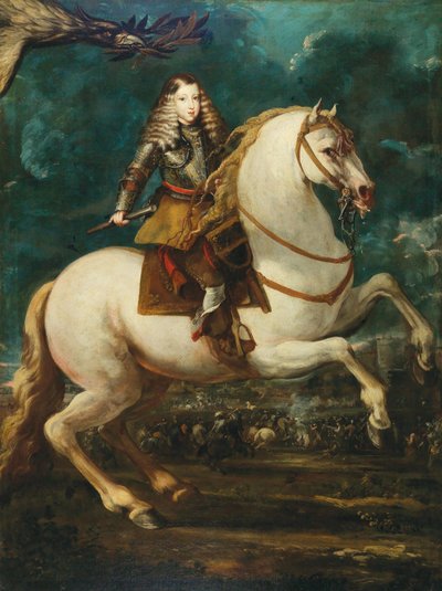 Ritratto equestre di Carlo II di Spagna, 1660 da Sebastian de Herrera Barnuevo