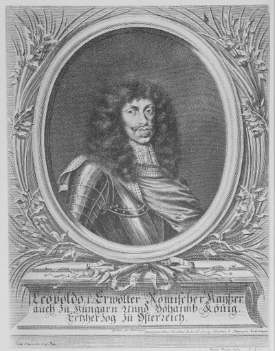Leopoldo I, Sacro Romano Imperatore, inciso da Bartholomaus Kilian II, 1674 da Sebastian van Dryweghen