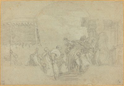 Un Vescovo che Benedice un Re da Sebastiano Conca