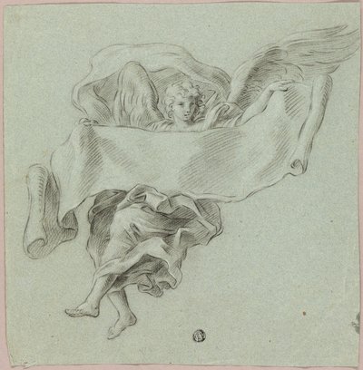 Angelo con Putti che trasportano un oggetto da Sebastiano Conca
