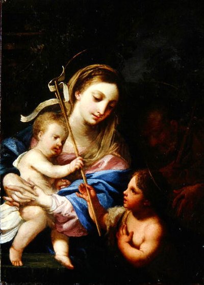 La Sacra Famiglia con San Giovanni Battista da Sebastiano Conca