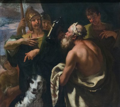 Lanterna di Diogene, fine XVII secolo, Sebastiano Ricci da Sebastiano Ricci